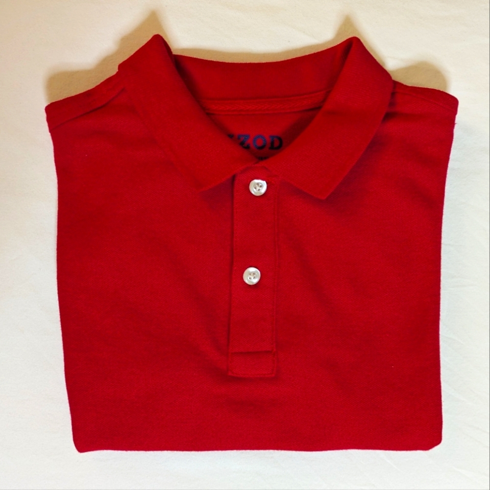 IZOD Polo Shirt, boys M (10-12), red